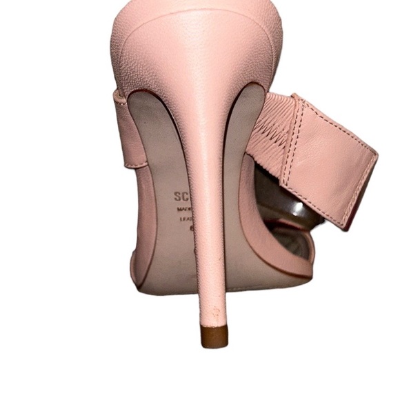 LN Rare Schutz Adinna Rose Blush Pink Clear Vinyl Strappy Sandals Heels - 6.5 - Picture 12 of 16